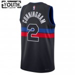 Detroit Pistons Trikot Cade Cunningham 2 Jordan 2022-23 Statement Edition Schwarz Swingman - Kinder